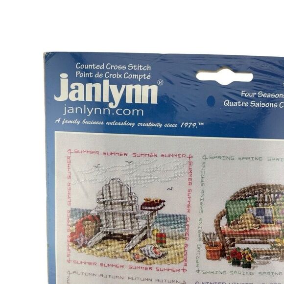 Janlynn Cross Stitch Kit "Four Seasons Chair" #15-216 16” x 16” - Picture 3 of 6